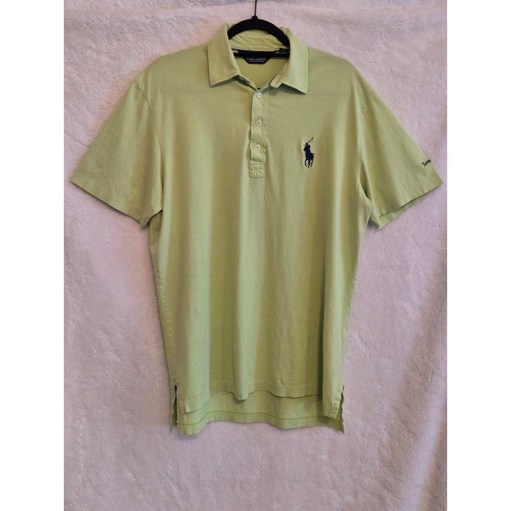 Polo Golf Ralph Lauren Mens M Big Pony Polo Shirt Lime Green Turnberry Isle